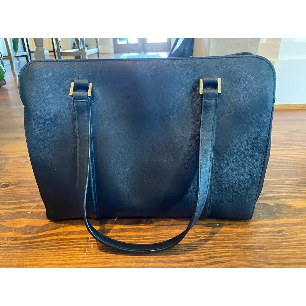 Kate Spade Newbury Lane Miles Black Saffiano Leather Tote Shoulder Bag